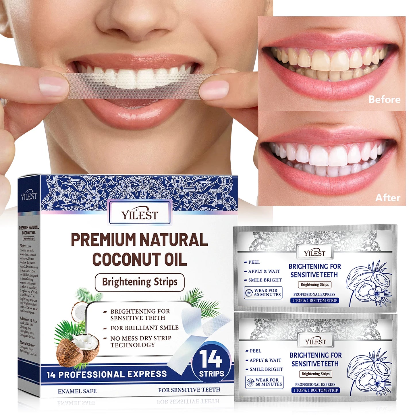14 Strips Teeth Whitening Strips